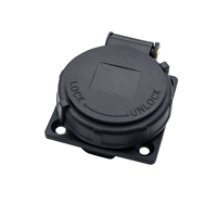 Prise étanche escamotable intégrée IP67, norme argentine IRAM, 3 broches, pour extérieur, camping-car, prise de courant AC, 3 prises, laiton, 20A 250V