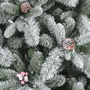 Arbre de Noël artificiel en PE et PVC Arbre de Noël floqué avec lumière LED pour décoration intérieure et extérieure de 7,5 pieds Vente en gros - Product Image 2