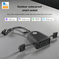 Prise intelligente WiFi extérieure en plastique étanche conforme aux normes américaines EWelink avec application et commande vocale pour camping-car, maison, hôtel, garage, voiture