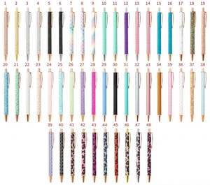 Bolígrafos Bonitos y Elegantes con Brillantina, Bolígrafo Retráctil con Cuerpo Metálico para Escribir y Tomar Notas, para Mujeres y Chicas - Product Image 4