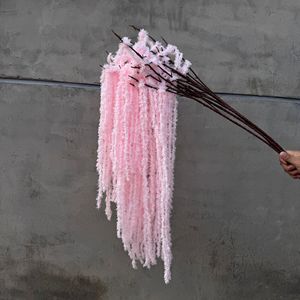 Artificial Flowers Hanging Rice Flowers Wedding Photography Flower Arrangement <strong>Decoration</strong> Soft Tassel <strong>Branch</strong> Floral Wholesale - Product Image 2