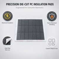 Lámina de Aislamiento de PC Negra, Cortada a Medida, de 0.3mm, Almohadilla Aislante de Policarbonato para PCB, Baterías y Electrónica, OEM