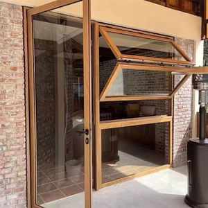 Maison personnalisée Fenêtres verticales modernes de cuisine pliantes en aluminium pliantes avec cadre en alliage de filet d'écran en acier inoxydable - Product Image 2