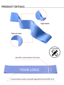 Dây Tập Kháng Lực <span class=keywords><strong>Tpe</strong></span> Màu Xanh Dương Chuyển Màu Xanh Dương Có Thể Tùy Chỉnh Và Mẫu Bộ 5 Chiếc Dây Kháng Lực Tập Thể Dục Co Giãn Cơ Thể - Product Image 2