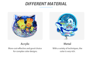 Cá nhân hoá tùy chỉnh thiết kế của riêng bạn nước thành phố du lịch lưu niệm lỏng cát lún Acrylic tủ lạnh nam châm - Product Image 5