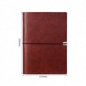 Cuaderno de Cuero Retro A5 Personalizado, Diario de Viaje Grueso con Correa Elástica para Oficina, Regalos y Promociones - Product Image 4