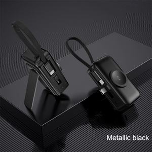 Nouvelle arrivée, batterie externe portable, capacité 5000 mAh, mini chargeur sans fil 20 W avec câble de charge - Product Image 5