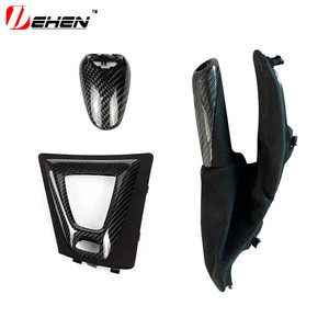 BMW M2 F87 M3 F80 M4 F82 M5 F83 F10 F85 X5M F86 X6M F12 F13カーボンファイバーカーギアシフトノブキャップカバーパネルトリム - Product Image 1