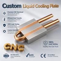 Plaque de refroidissement liquide en aluminium et cuivre usinée sur mesure par CNC pour batterie de véhicule électrique et dissipateur thermique de serveur