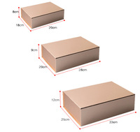 Boîtes cadeaux rigides en papier kraft recyclé personnalisées, revêtement UV, laminage mat, gaufrage, noir, blanc, rose, vente en gros, boîtes vides