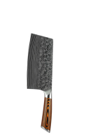 Ensemble de 3 couteaux de chef en acier inoxydable de haute qualité avec lames Santoku de 8 pouces, design écologique