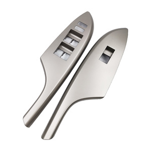 Sirui Silver Button Trim Kit For Toyota Corolla <b>Window</b> Regulator Switch <b>Panel</b> 2007-2013 Matte Finish Plastic - Product Image 3