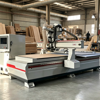 Routeur CNC ATC 1325 MEOKON avec broche 9KW, garantie 2 ans, haute qualité, vente mondiale pour la production de meubles en panneaux