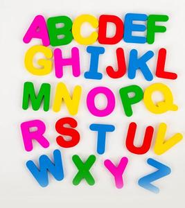 Madera 26 letras inglesas coloridas <span class=keywords><strong>pizarra</strong></span> de madera Material didáctico refrigerador carta pegatina - Product Image 6