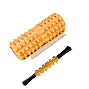 Rodillo de espuma EVA de 33 cm, barra de masaje de yoga de 38 cm con juego de bolas para fitness y moldeamiento corporal - Product Image 4