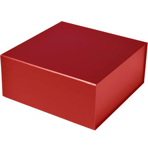 B842レッドプレゼンツギフトボックス蓋付きマット折りたたみ磁気閉鎖グルームメン花嫁介添人プロポーザルウェディングパーソナライズボックス - Product Image 4