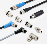 Conector de Cable de Alimentación M8 M12 Personalizado, Impermeable IP66, Conector Circular de 2 Pines para Montaje en Panel PCB, Macho/Hembra 7/8, 3, 4, 5, 6, 8