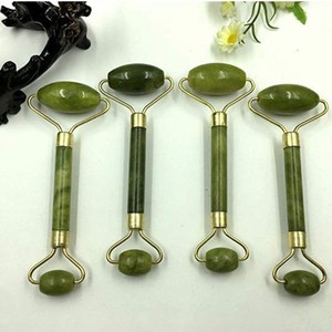 Wholesale Cheap Jade Rollers Natural Xiuayan Jade Facial Roller Scraping Facial Slimming Massage Tools For Face - Product Image 5