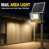 Lampu Sorot LED Tenaga Surya 120 Derajat Sudut Lebar 5000K Tahan Air IP66 dengan Sensor Gerak untuk Gerbang, Teras, Jalan Masuk, dan Pintu Masuk