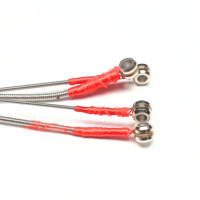 SAMHYUN 4EB45100 4-String Bass Guitar Strings 45-100 Gauge Steel Wound Hex Core Red Silk Ends OEM Good Handfeeling