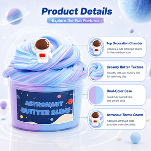 Amz, doble Color, alto valor de Color, traje de limo, plastilina de arcilla, juguete, lodo de aceite amarillo, pegamento de burbujas de astronauta para comercio exterior - Product Image 3