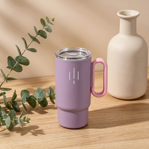 304 Stainless Steel Vacuum <b>Insulated</b> Tumbler <b>Mug</b> with Lid and Handle BPA Free Eco-Friendly for Office Car Home & Camping - Product Image 1