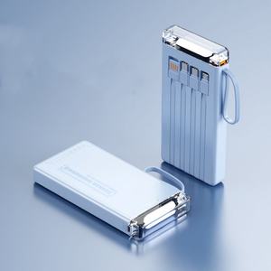 Cargador Portátil con Logotipo Personalizado, Cables Integrados, Alta Capacidad de 10000 mAh, Cargador Universal con Linterna para Teléfono - Product Image 4