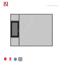 Fenêtres à battants en alliage d'aluminium à rupture de pont thermique insonorisées de marque supérieure, design persienne, verre trempé, importées pour villas