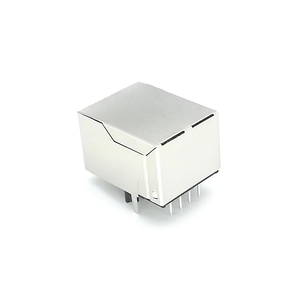 Connecteur <span class=keywords><strong>RJ45</strong></span> <span class=keywords><strong>femelle</strong></span> blindé à port unique, conforme RoHS, boîtier noir en PBT, 10/100/1000 BASE, Ethernet LAN, enregistré - Product Image 4