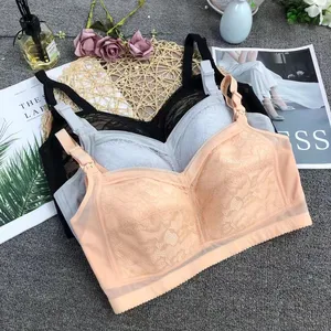 Bas prix en stock soutien-gorge d'allaitement allaitement push up mince soutien-gorge en dentelle bébé alimentation avant ouvert maternité allaitement sommeil soutien-gorge - Product Image 1