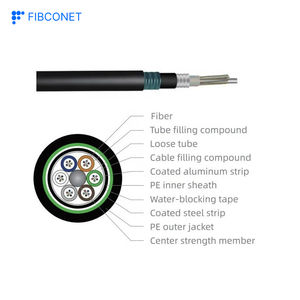 야외 FTTH 피브라 옵티카 2 4 6 8 24 32 48 84 96 144 288 코어 기갑 케이블 GYTA53 GYTS53 GYXTW 광섬유 케이블 - Product Image 2