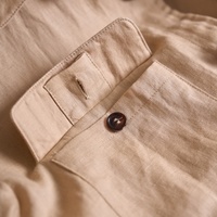 Chemise en lin pour homme, style cargo, pour le travail et les activités de plein air, à manches longues, respirante, haute qualité, teinte en fil, décontractée et professionnelle