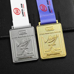 Actory-insignia personalizada de aleación de zinc, medalla de metal con cinta de aleación de zinc y esmalte suave de alta calidad, 3D - Product Image 5