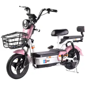 Sıcak satış elektrikli bisiklet 48V Hebei arka Hub Motor elektronik Scooter kurşun-asit pil elektronik bisiklet 350W 14 "Scooter Mag