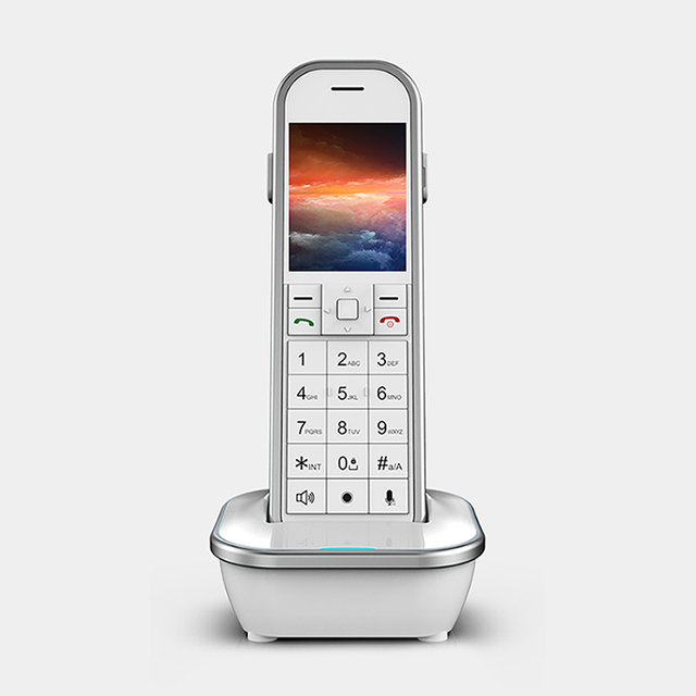Cordless Mobile Phone 4G Volte SIM Card 2.4 Inch Color Screen Home Hotel Office Use Speed Key Charging Seat Basic Desk Phone