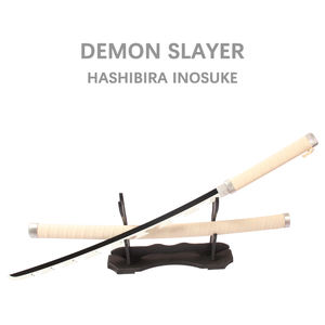Venta al por mayor Anime props Demon Slayer figura HASHIBIRA <span class=keywords><strong>INOSUKE</strong></span> Kidults juego de rol juguete Katana espadas de madera para Cosplay jugando niños - Product Image 5