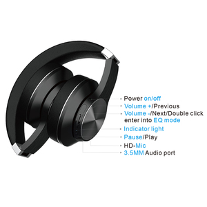Auriculares Inalámbricos con Diadema Metálica V5.0, BT con 5 Modos de Ecualización, Carga Tipo C, RBT63 - Product Image 3