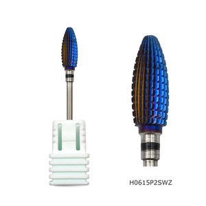 HYTOOS Viola Rivestimento In Carburo di Tungsteno Punte di Trivello del Chiodo 3/32 "Rotary Burr <span class=keywords><strong>Manicure</strong></span> Punte Nail Drill Accessori Fresa - Product Image 2