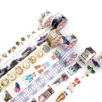 Personnalisé imprimé japonais Washi ruban artisanat mignon Kawaii autocollants ruban de masquage pour salle de classe décor retour à l'école Scrapbook Journal