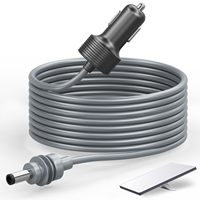 Câble d'alimentation pour adaptateur de voiture Starlink Mini 12/24V, cordon d'alimentation CC 3/5M, charge rapide 5A, connecteurs nickelés pour camping-car, camping, extérieur