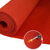 Roter Dicker Polyester Feuerfester Teppichboden Hochdichte Kommerzielle und Haushaltsgeeignete Bodenmatte Antibakteriell Wasserdicht