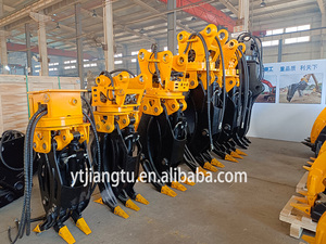 JT Forestry ใช้หัวจับไม้แบบ 3+2 กรงเล็บ สำหรับจับไม้และหิน พร้อมระบบหมุนได้ สำหรับรถขุด - Product Image 6