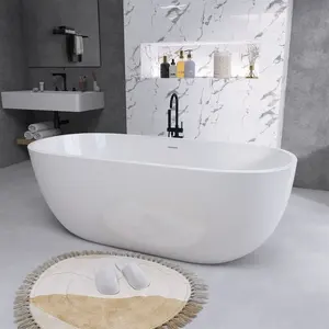 Wiselink Luxus Modern Indoor Bad Free Stand Alone Acryl Badewanne Badewanne Badezimmer Freistehend Allein Einweichen Badewannen