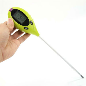 1 में 4 इलेक्ट्रॉनिक डिजिटल पीएच मान तापमान उद्यान कमरों का पौधों परीक्षण उपकरण संयंत्र नमी मिट्टी पीएच नमी मीटर - Product Image 5