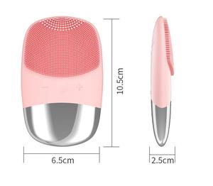 Brosse nettoyante faciale sonique en silicone rechargeable par USB, étanche, électrique, pour le visage et le corps, pour un nettoyage en profondeur des pores - Product Image 4