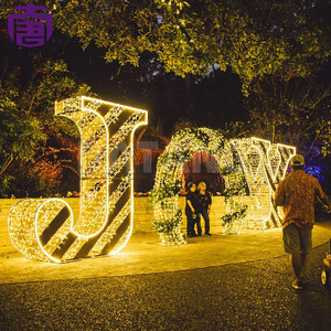 Personalized Illuminated Letter Decoration for Shopping Streets, Resorts and Christmas Landscape Projects - Product Image 5