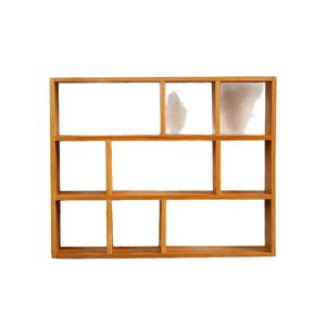 Wall Mounted Wooden <b>Shelves</b> 3 Tier Rectangle Durable Storage Rack For <b>Books</b> Stationery Personal Care Products - Product Image 5