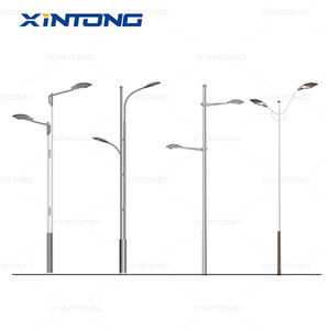 Xintong מותאם אישית חיצוני 4 מ '5m 6 מ' 7m 8m 10m 12m כפול זרוע אחת מגולוון פלדה סולארי רחוב אור אור אור פנס אור - Product Image 1