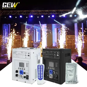 GEVV kablosuz havai fişek çeşme Sparkler uzaktan DMX kontrol düğün sahne için 600W Mini soğuk kıvılcım makinesi