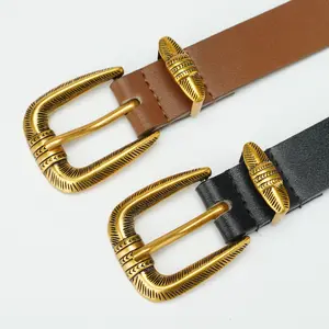 Diseño Tamaño Moda occidental Accesorios de ropa Metal 25Mm Pin Hebilla Hebillas de cinturón para hombres
